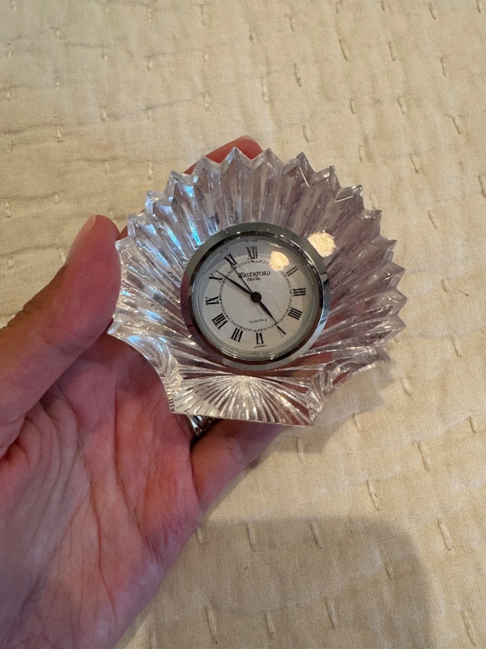 Waterford  Crystal Shell Clock